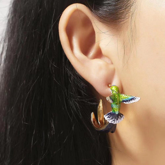 Hummingbird earrings